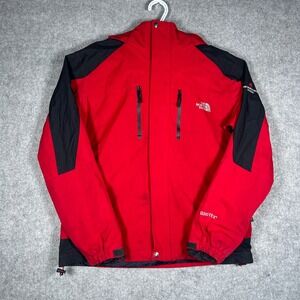 The North Face Jacket Mens Medium Red Black Summit Series Gore-Tex Shell